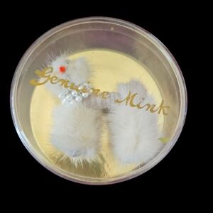 Vintage 1950's Genuine Mink Pin.Brooch